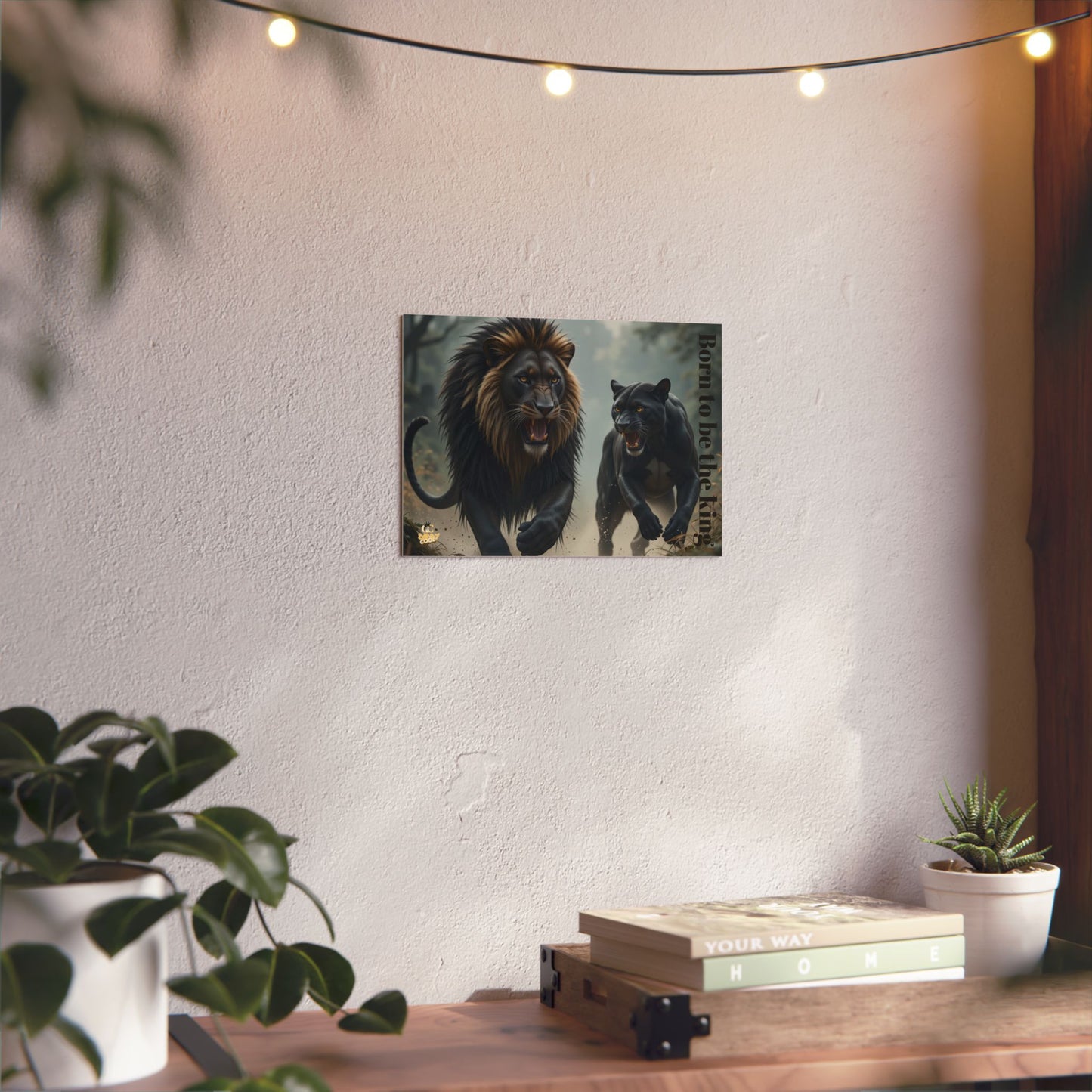 Metal Panels - Wildlife Art Lion & Panther Design