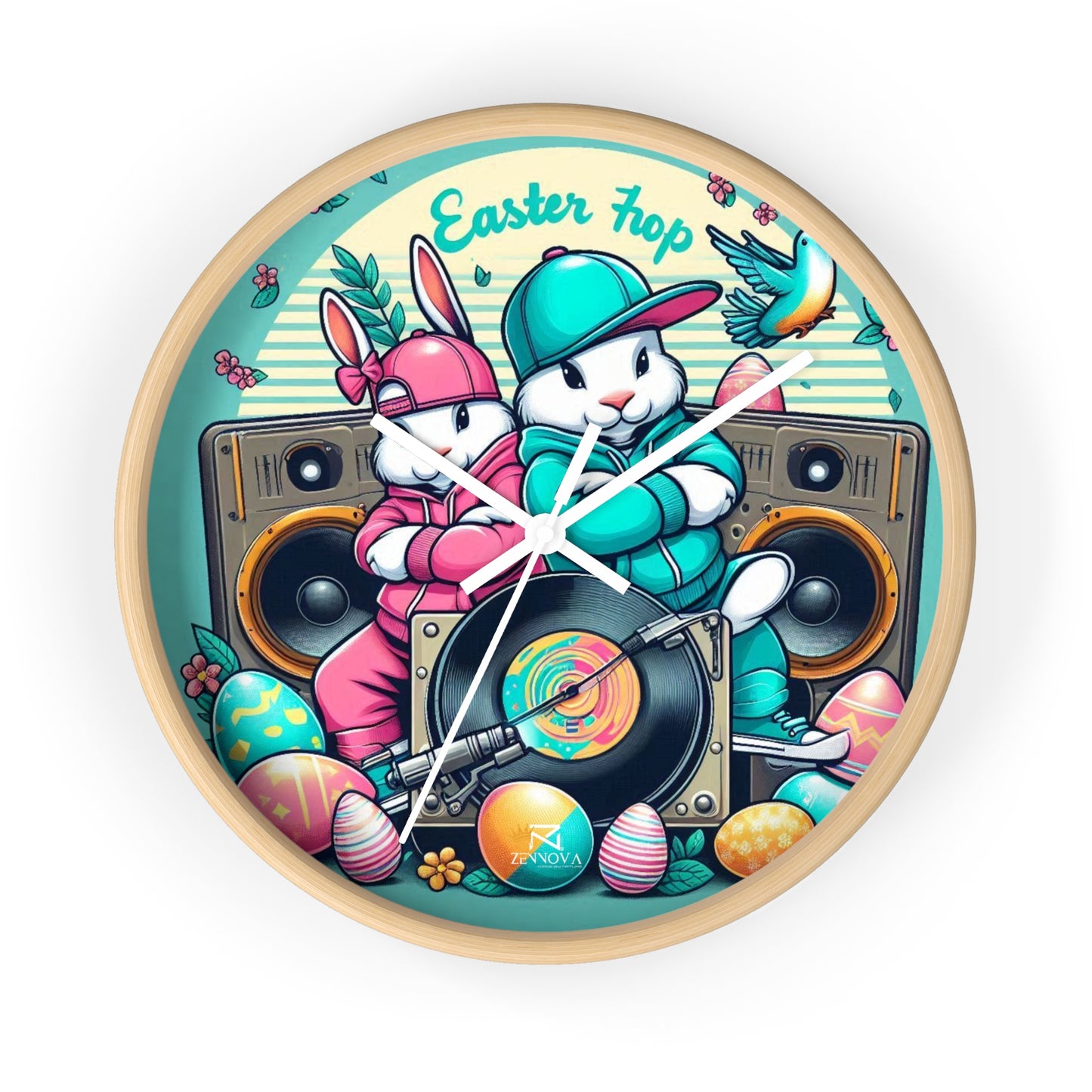 Easter Bunny Wall Clock