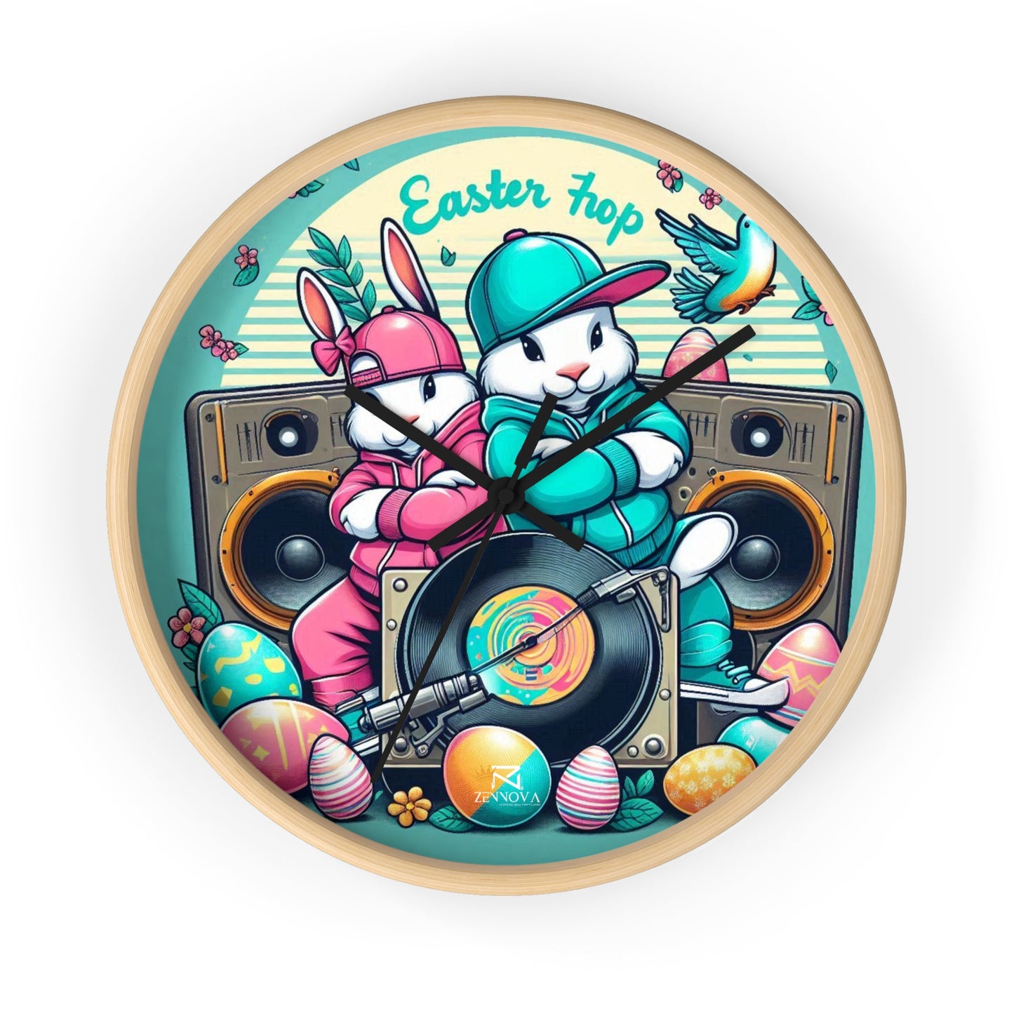 Easter Bunny Wall Clock