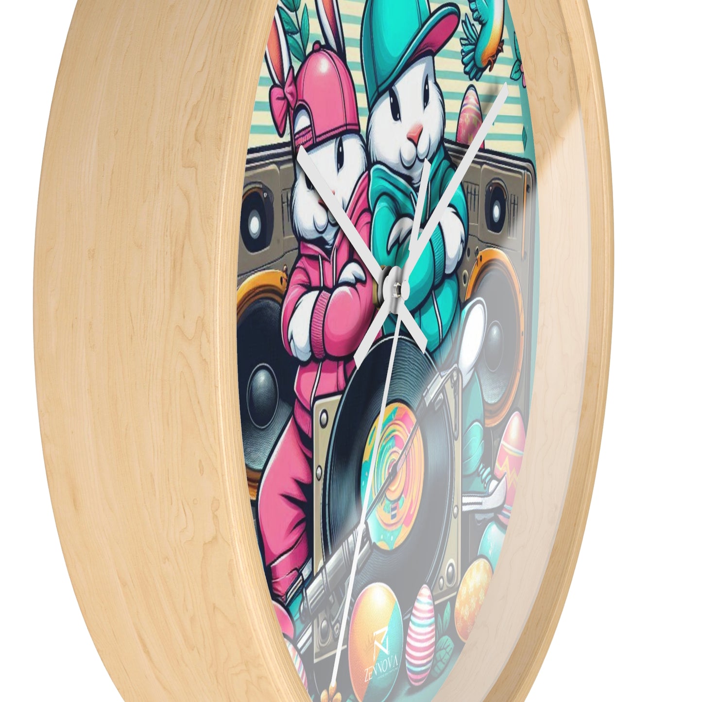 Easter Bunny Wall Clock