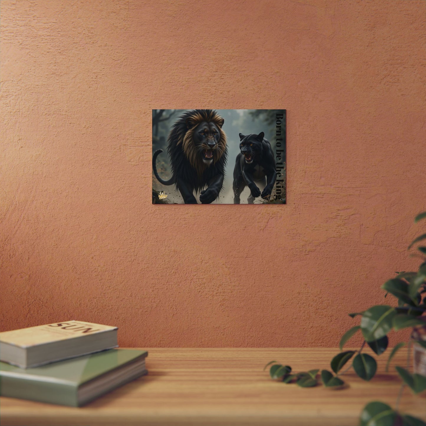 Metal Panels - Wildlife Art Lion & Panther Design