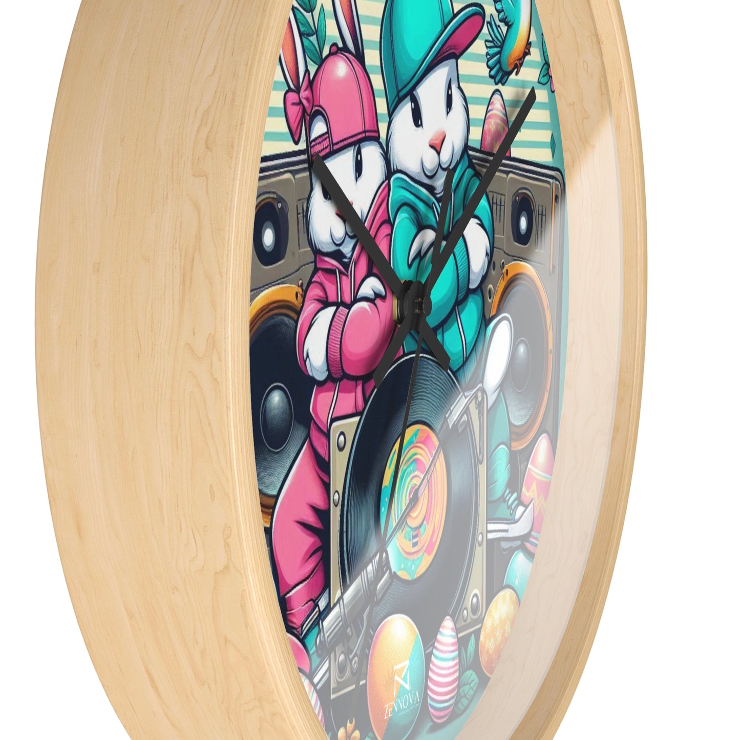 Easter Bunny Wall Clock